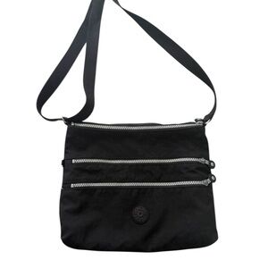 Like New Large Kipling Black Crossbody Bag